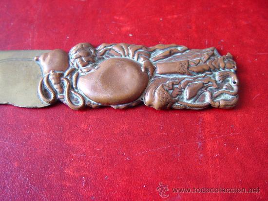 Escriban&iacute;a: Abrecartas antiguo oriental de bronce. - Foto 2