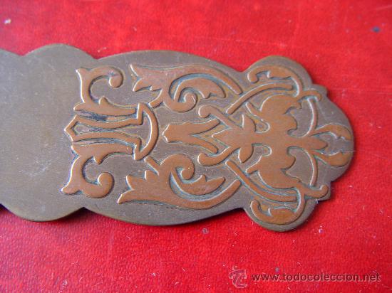 Escriban&iacute;a: Abrecartas antiguo de bronce. - Foto 2