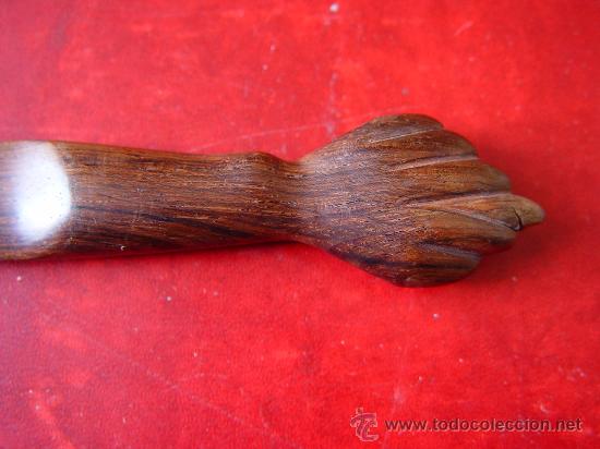 Escriban&iacute;a: Abrecartas antiguo de madera - Foto 2