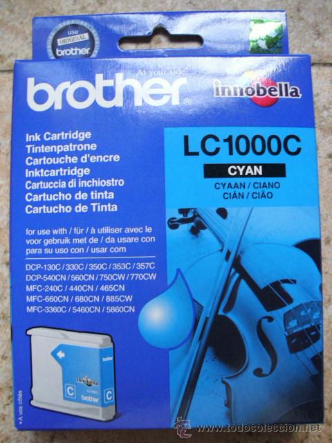 Writing Items: . CARTUCHO ORIGINAL DE TINTA BROTHER PARA IMPRESORA. COLOR AZUL. SIN ABRIR