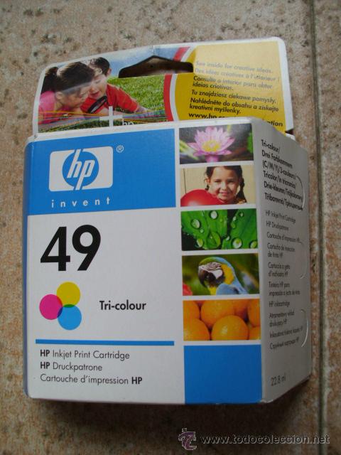 Writing Items: . CARTUCHO ORIGINAL DE TINTA HP N&ordm; 49 PARA IMPRESORA. COLOR. SIN ABRIR