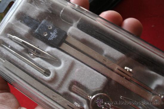 Escriban&iacute;a: ANTIGUO JUEGO DE COMPAS Y ACCESOR&Iacute;OS EN ESTUCHE - Foto 2