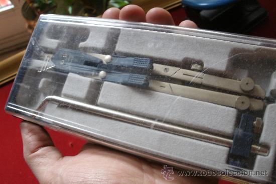 Escriban&iacute;a: ANTIGUO JUEGO DE COMP&Aacute;S EN ESTUCHE MAKRO PAPER - Foto 3