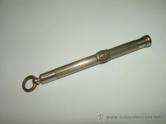 Escriban&iacute;a: ANTIGUO PORTA LAPICES CON ESCUDO. - Foto 1