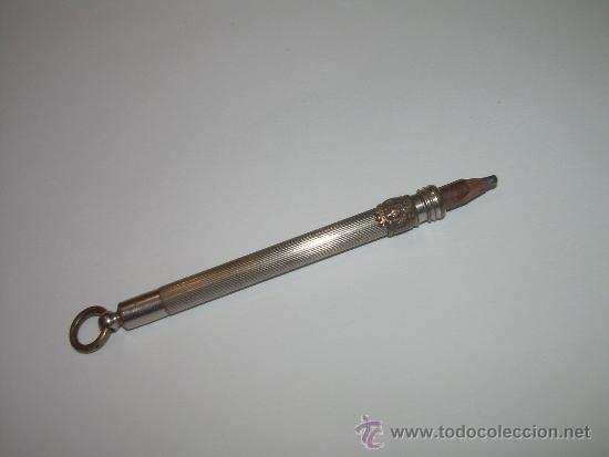 Escriban&iacute;a: ANTIGUO PORTA LAPICES CON ESCUDO. - Foto 2