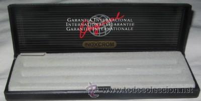 Escriban&iacute;a: ESTUCHE VAC&Iacute;O PARA PLUMA Y BOL&Iacute;GRAFO INOXCROM - Foto 1
