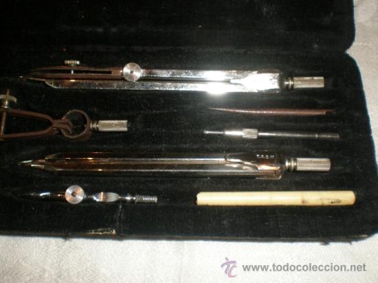 Escriban&iacute;a: antiguo juego de compas - Foto 2
