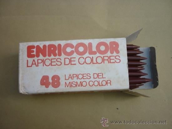 Writing Items: CAJA DE 25 LAPICES DEL MISMO COLOR - ENRICOLOR - MARRON.