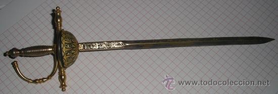 Escriban&iacute;a: Antiguo Abrecartas Florete, Espada, - Foto 2