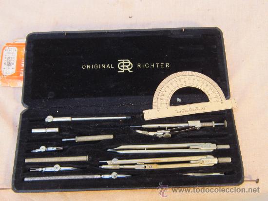 Escriban&iacute;a: CAJA DE COMPASES E.O. RICHTER & C.O. PRACISION - Foto 1