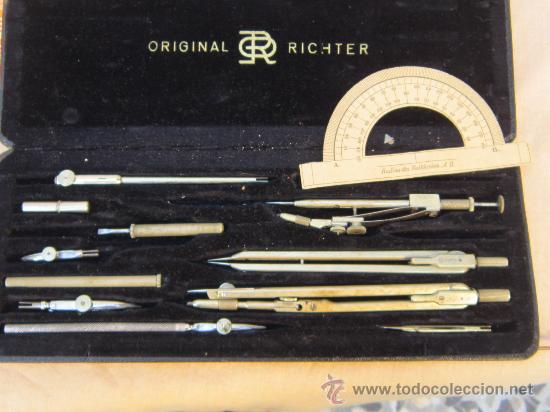 Escriban&iacute;a: CAJA DE COMPASES E.O. RICHTER & C.O. PRACISION - Foto 2