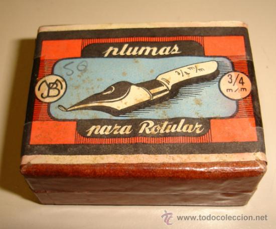 Escriban&iacute;a: CAJA DE 25 PLUMILLAS PARA ROTULAR. BOIRAS - Foto 1