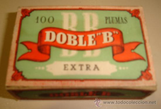 Escriban&iacute;a: CAJA DE 100 PLUMILLAS. DOBLE B. EXTRA. N&ordm; 726 - Foto 1