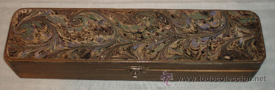 Escriban&iacute;a: plumier antiguo de madera - Foto 1
