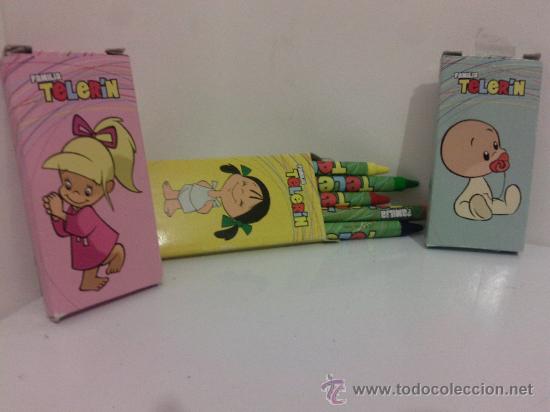Writing Items: LOTE DE 3 CAJAS DE COLORES TIPO CERAS - FAMILIA TELERIN (MAS 5&euro; GASTOS ENVIO)
