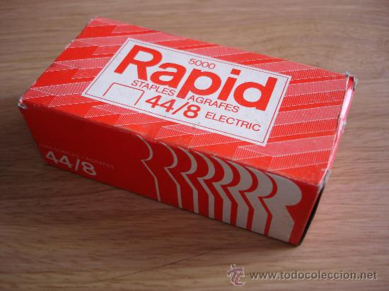 Escriban&iacute;a: CAJA DE GRAPAS RAPID 44/8 - COMPLETA - SIN EXTRENAR - Foto 1