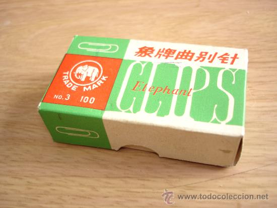 Escriban&iacute;a: CAJA DE CLIPS N&ordm; 3 - ELEPHANT - Foto 1