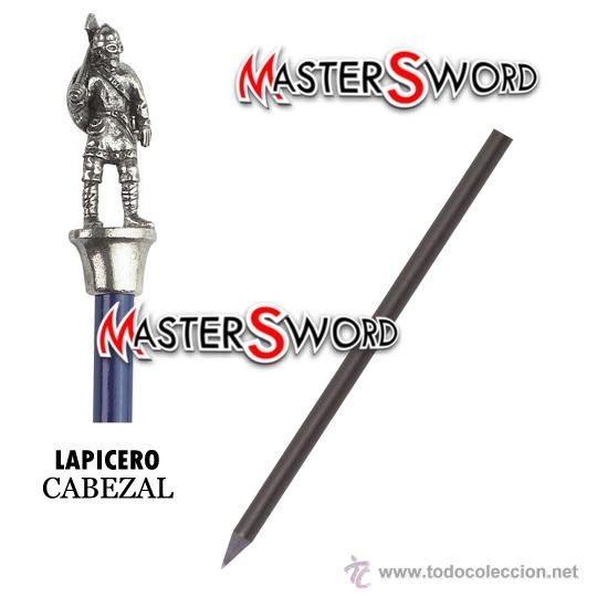 Escrita: LAPIZ LAPICERO CABEZAL MOD. CABALLERO NORDICO VIKINGO. 22 CMS