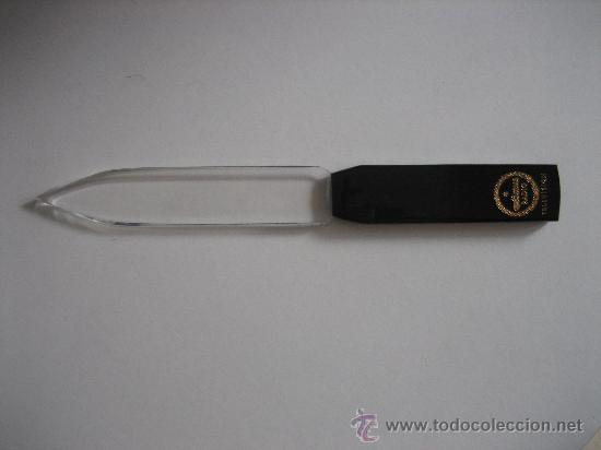 Escriban&iacute;a: Plegadera abrecartas propaganda Optima radio televisi&oacute;n. A&ntilde;os 60