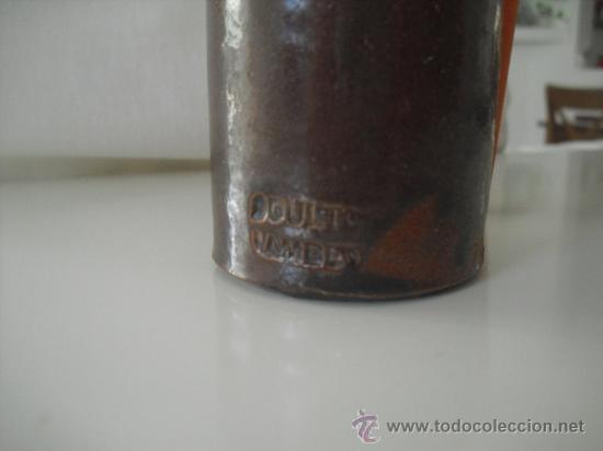 Escriban&iacute;a: TINTERO ANTIGUO DE CERAMICA GRES , con incripci&oacute;n. - Foto 3