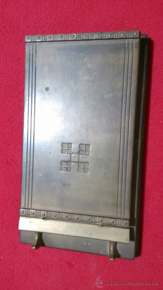 Escriban&iacute;a: ANTIGUO PORTANOTAS EN BRONCE - Foto 1