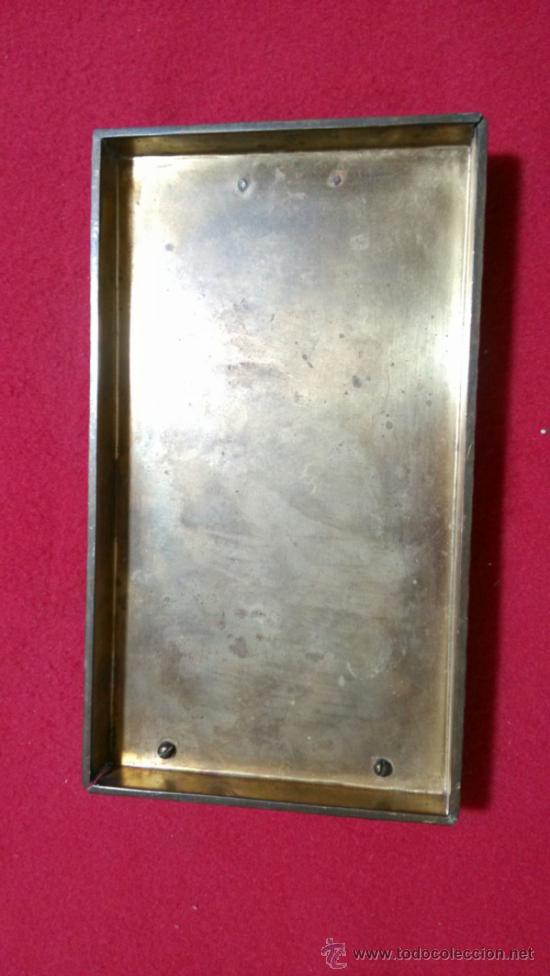 Escriban&iacute;a: ANTIGUO PORTANOTAS EN BRONCE - Foto 3