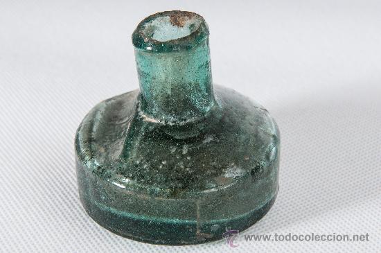 Escriban&iacute;a: TINTERO DE VIDRIO, SIGLO XIX - Foto 2