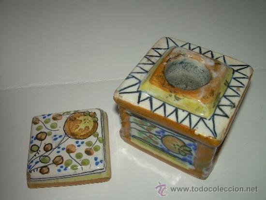 Escriban&iacute;a: ANTIGUO Y BONITO TINTERO DE CERAMICA. - Foto 2