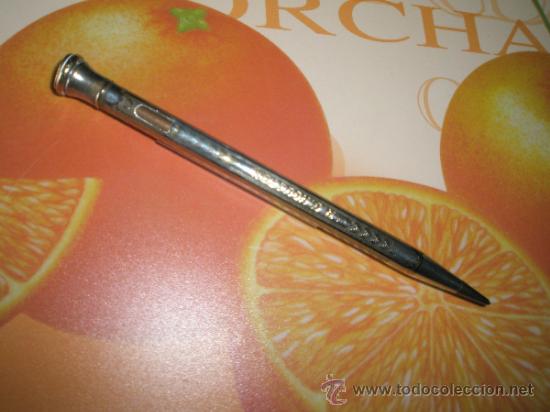 Escriban&iacute;a: PORTAMINAS-WAHL EVERSHARP-13,3 CMS-SILVER PLATED-CANADA-FUNCIONANDO-USADO. - Foto 1