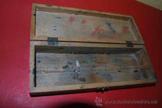 Escriban&iacute;a: ESTUCHE DE MADERA - PLUMIER - A&Ntilde;OS 40-50 - Foto 5