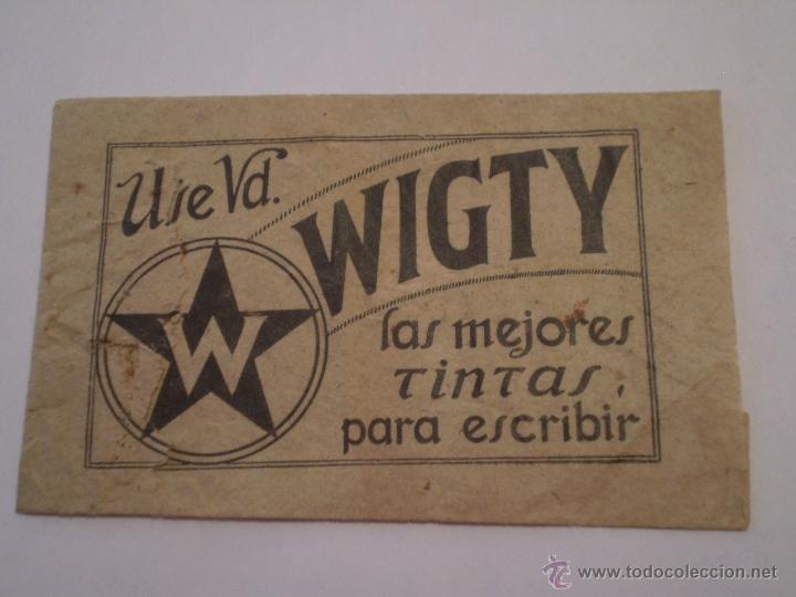 Writing Items: ANTIGUO SOBRE DE PLUMILLAS WIGTY,A&Ntilde;OS 30