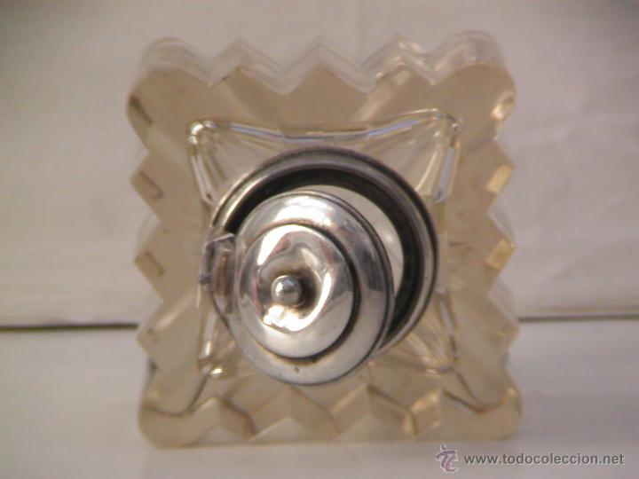 Escriban&iacute;a: Tintero de cristal tallado victoriano - Foto 5