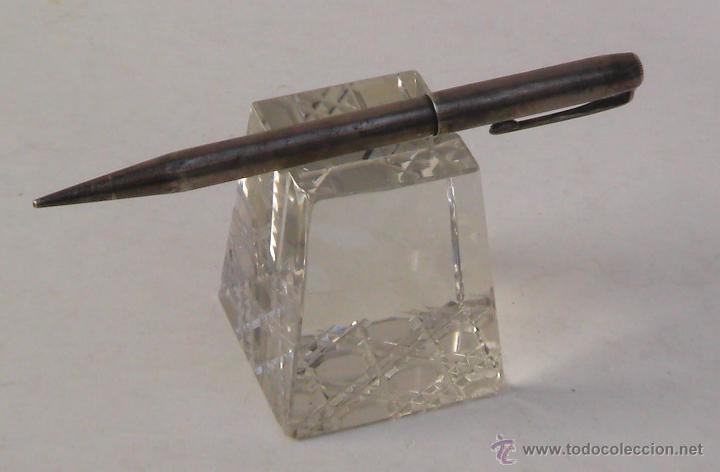 Escriban&iacute;a: Soporte para pluma en cristal tallado - Foto 2