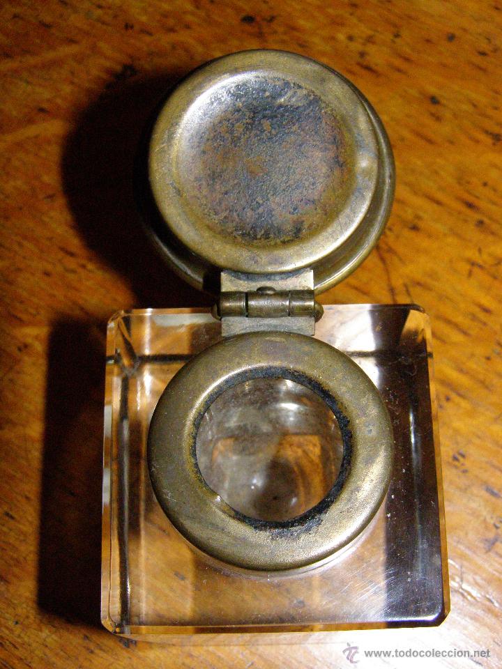 Escriban&iacute;a: Precioso tintero con tapa en bronce - Foto 2