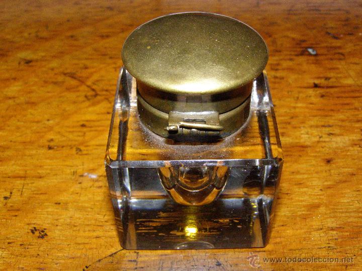 Escriban&iacute;a: Precioso tintero con tapa en bronce - Foto 4