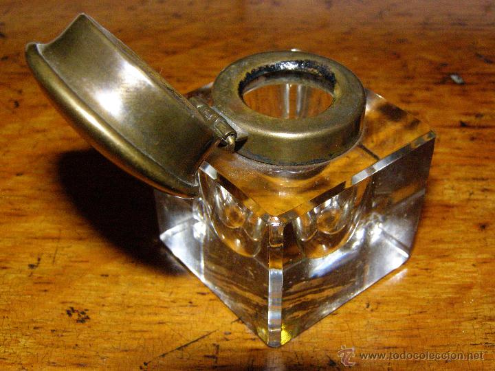 Escriban&iacute;a: Precioso tintero con tapa en bronce - Foto 5