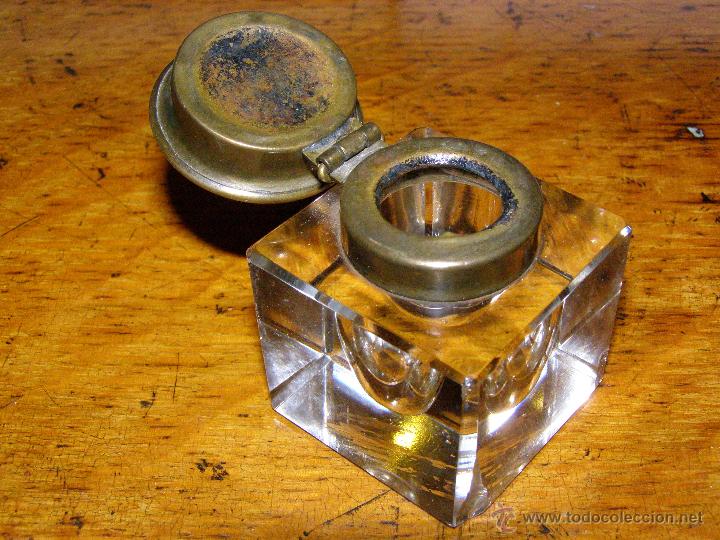 Escriban&iacute;a: Precioso tintero con tapa en bronce - Foto 6