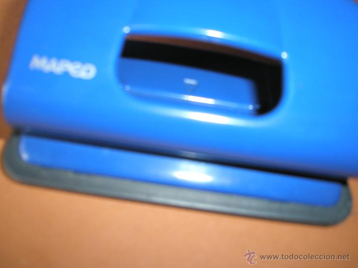 Escriban&iacute;a: PERFORADOR DE PAPEL-MAPED-AZUL-11x7 CMS-. - Foto 6