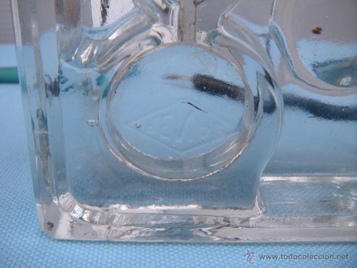 Escriban&iacute;a: ANTIGUO TINTERO DOBLE EN CRISTAL. - Foto 2