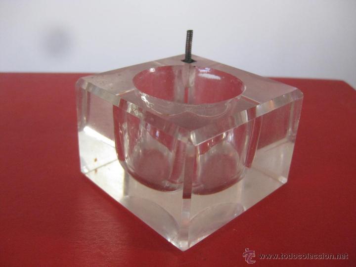 Escriban&iacute;a: TINTERO CRISTAL TALLADO - Foto 1