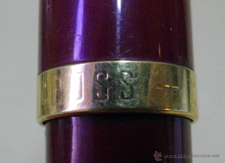 Escriban&iacute;a: ANTIGUO LAPIZ RETRACTIL CROSS, PERSONALIZADO. FUNCIONA - Foto 8