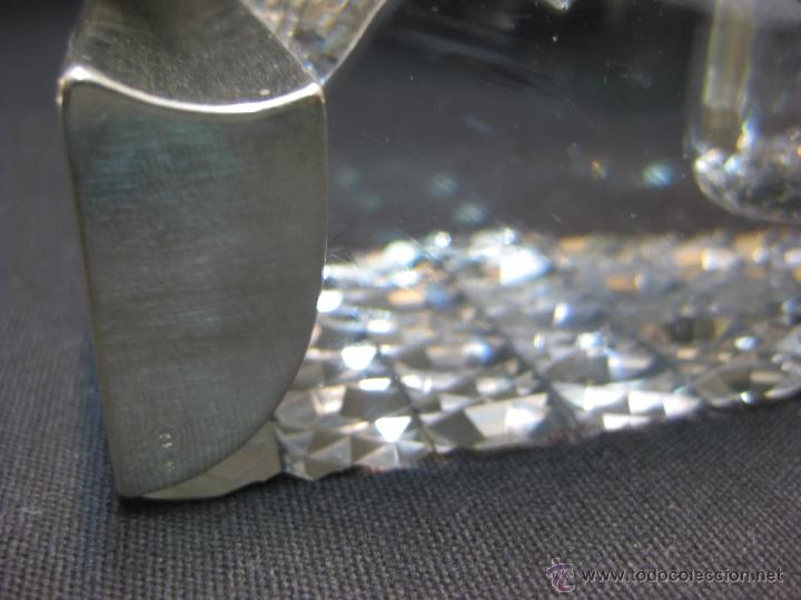 Escriban&iacute;a: TINTERO ART DECO. CRISTAL Y PLATA. - Foto 5