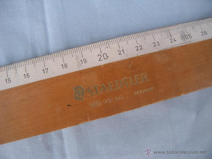 Escriban&iacute;a: REGLA DE MADERA STAEDTLER 40 CM. - Foto 1