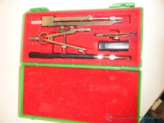 Escriban&iacute;a: ESTUCHE CON JUEGO DE COMPAS MOLIN DIBUJO TECNICO - Foto 2