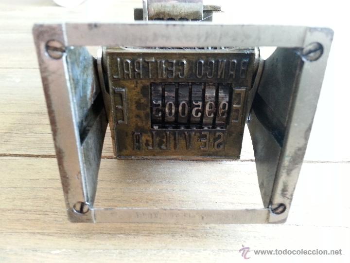 Escriban&iacute;a: ANTIGUO NUMERADOR DEL BANCO CENTRAL. SEVILLA. MARCA EL CASCO. EIBAR - Foto 3