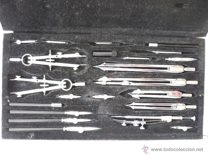 Escriban&iacute;a: ESTUCHE DE COMPASES BOFA ( IMPECABLE) 30X16CM . - Foto 1