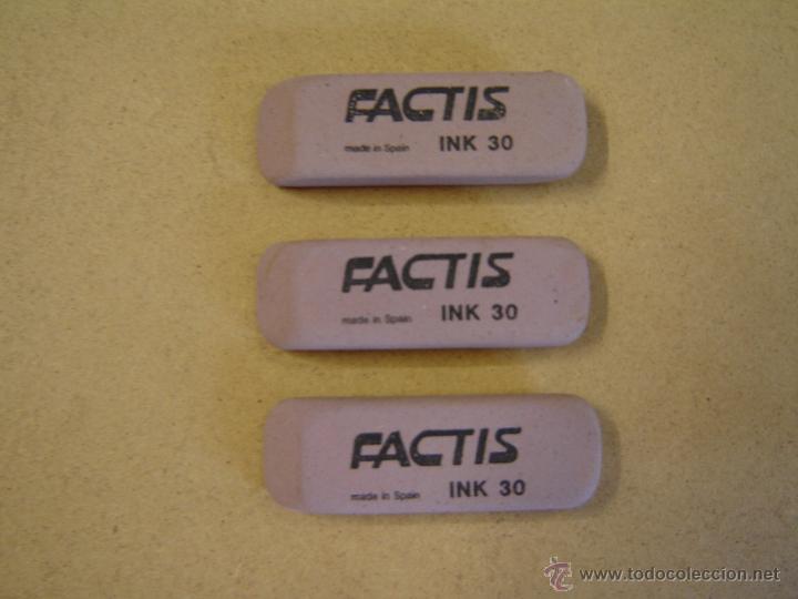 Escriban&iacute;a: Lote de 3 gomas de borrar INK 30 - Factis - Foto 1