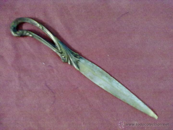 Escriban&iacute;a: ABRECARTAS BRONCE PLATEADO - Foto 1