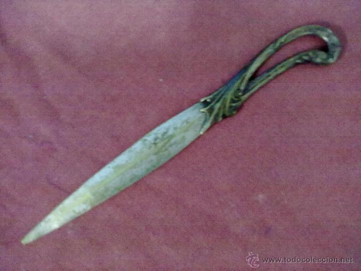 Escriban&iacute;a: ABRECARTAS BRONCE PLATEADO - Foto 2