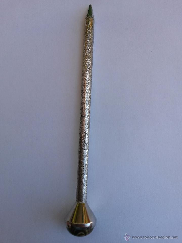 Schreibwaren: Boligrafo para bolso de se&ntilde;ora a&ntilde;os 50 de 13,5 cms con buena piedra